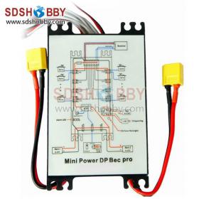 NEW Mini Servo Distribution Board/ Section Board (4106#) with LED Screen/ Voltage Alarm/ BEC-Black Color