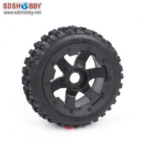 Baja 5B Secondary Generation Barren Land Rear Tire with Wheel Hub*One Pair for 1/5 Scale Gasoline Car