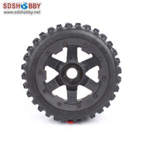 Baja 5B Secondary Generation Barren Land Rear Tire with Wheel Hub*One Pair for 1/5 Scale Gasoline Car