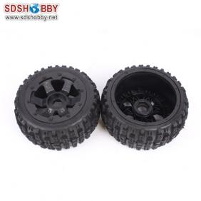 Baja 5B Secondary Generation Barren Land Rear Tire with Wheel Hub*One Pair for 1/5 Scale Gasoline Car