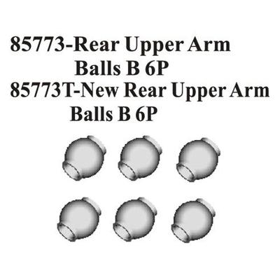 Redcat Racing Rear Upper Link Balls B 6pcs RED85773