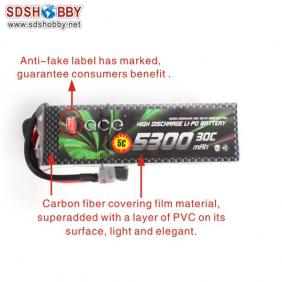 Gens ACE New Design High Quality 5300mAh 30C 6S 22.2V Lipo Battery with T Plug