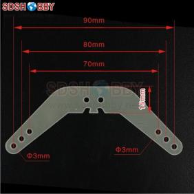 Plug-in Fiberglass Rudder Control Horn set Φ3×1.5×17.5×15×L90mm