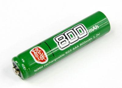 ACE 800mAh AAA Size rechargeable Ni-Mh battery HP Type