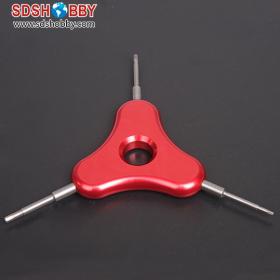 Miracle Triangle Hex Wrench 1.5mm/ 2.0mm/ 2.5mm-Red Color