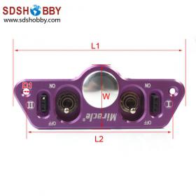 Twin Power Switch with Fuel Dot-Purple Color