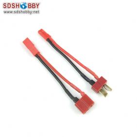 JST Plug + T Plug A+B with18AWG Silicone Cable L60mm