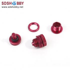 2pcs* Super Fuel Plug/Fuel Dot with Fuel Filler Nozzle Φ4x Φ12-Red Color