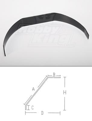 Carbon Fiber landing gear (28cc size)