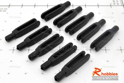 Plastic Push Rod Clevises (Î¦2X27mmx5x4) (10pcs/set)