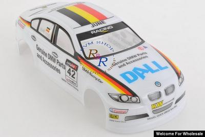 1/18 BMW 320si Analog Painted RC Car Body (White)