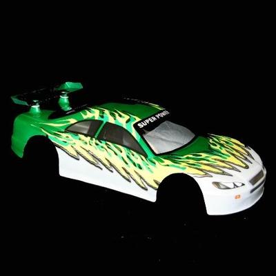 Redcat Racing 1/10 200mm On-Road Car Body Green and White RED1017