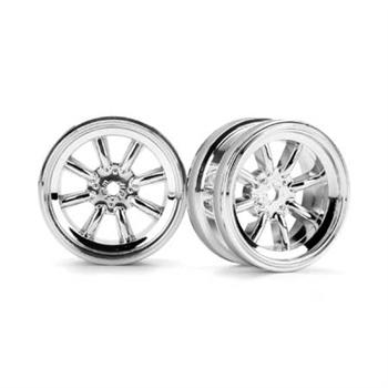 HPI MX60 8-Spoke Wheel 3mm Offset Chrome (2) HPI3937