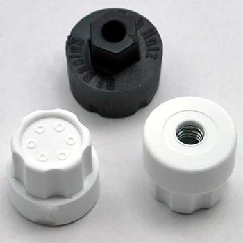 DE Racing Hub Nutz for DE Wheels / Slash Rear Offset / White DERHNRW