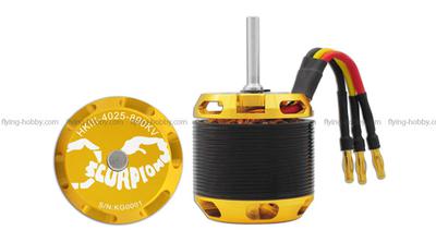 Scorpion Brushless Motor HKIII-4025-890KV(6mm)