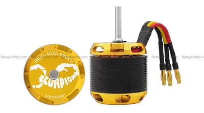 Scorpion Brushless Motor HKIII-4025-650KV(6mm)