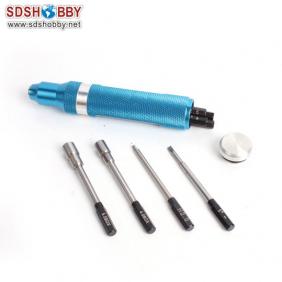 Eight-in-One Tool Kit with Aluminum Alloy Handle Outer/Inner Hexagonal Terminal +Handle