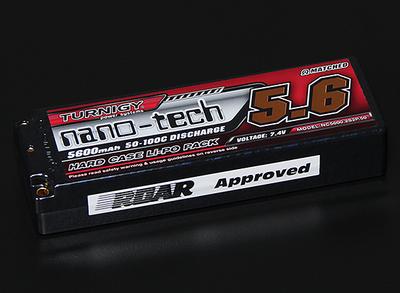 Turnigy nano-tech 5600mah 2S2P 50~100C Hardcase Lipo Pack (ROAR APPROVED)