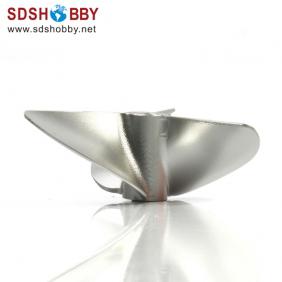 3 Blades CNC Boat L-Propeller Fully Submerged with Dia-A=M4, Dia-B=40mm, Pitch Ratio: 1.4