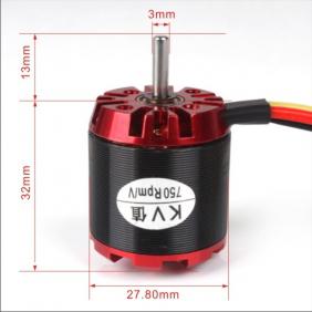 N Series Outrunner Brushless Motor  N2830-750KV