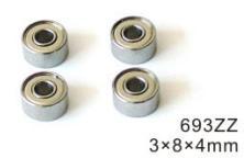 3x 8 x 4mm bearing for Skya 450S/SE V2 Helicopter BR030804