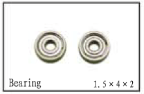 Bearing 1.5x4x2 for SJM 180 Helicopter BR8001