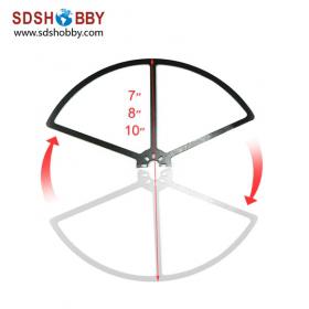 4pcs* 7in DIY Glass Fiber Propeller Anti-collision /Shielding Ring for Quadcopter/ Hexrcopter / Octocopter/ Multicopter- Black