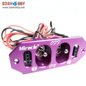 Twin Power Switch Purple Color