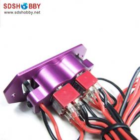 Twin Power Switch Purple Color