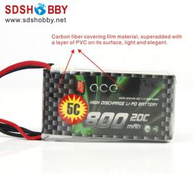 Gens ACE New Design High Quality 800mAh 20C/3S 11.1V Lipo Battery with T Plug