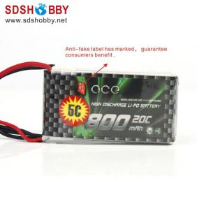 Gens ACE New Design High Quality 800mAh 20C/3S 11.1V Lipo Battery with T Plug