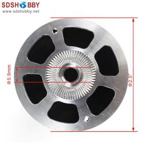 RC Model 2.5″(63.5mm) Carbon Fiber Bullet Spinner with Aluminum Back Plate 3K Surface Processing