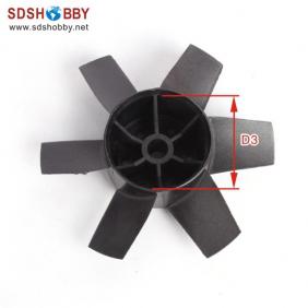 Carbon Fiber 6 Blades D3.5in/ 89mm for Ducted Fan