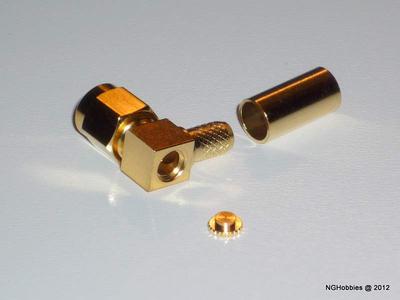 Right Angle SMA Crimping Plug