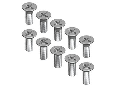 Flat Head Cross Screw 3x8mm 1/16 Turnigy 4WD Nitro Racing Buggy (10pcs/Bag)