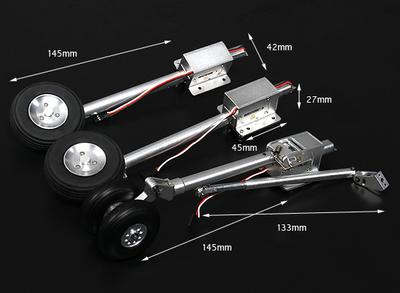 Turnigy Full Metal SU37 Style Large Scale Servoless Retract with Oleo Legs