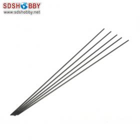 Black steel wire push rod Φ1.8 × 250mm (one tooth) for RC plane 5 pcs per pack