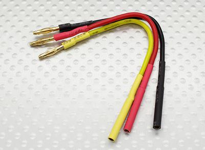 2.0mm Male/Female Bullet Brushless Motor Extension Lead 100mm