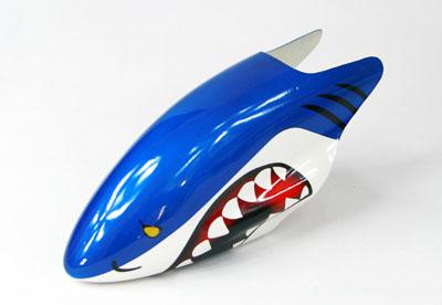 Painted Fiberglass Canopy for 450 Series Electric Helicopter (Shark)