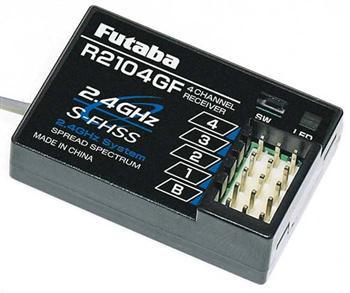 Futaba R2104GF 2.4GHz FHSS 4-Channel High Voltage Receiver FUTR2104GF