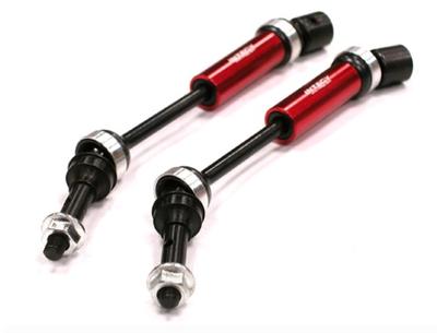 Integy HD Steel Front Universal Driveshaft(2),Red: SLH,ST INTT8560RED