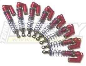 Integy MSR4 Shock Set w Piggy T/E-Maxx (8) INTT3845RED