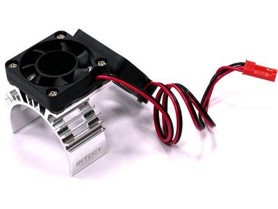 Integy Motor Heatsink+Twin Cooling Fan 1/10 Blitz INTT6666SILVER