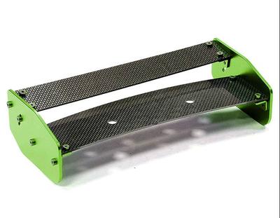 Integy Type III Carbon Fiber Adj. Rear Wing HPI Baja 5B/5B2.0 Green INTBAJ248GREEN