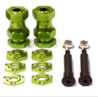 Integy Type III Adj. Fr Extended Wheel Adapter Baja 5B/5T/5SC Green INTBAJ247GREEN