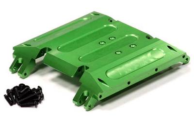 Integy Billet Machined Tube Frame Skid Plate Axial Wraith Green INTC24155GREEN