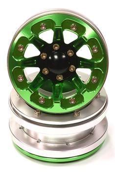 Integy 8-Spoke AQ Style Off-Road 1.9 Wheel (2) INTC24559GREEN