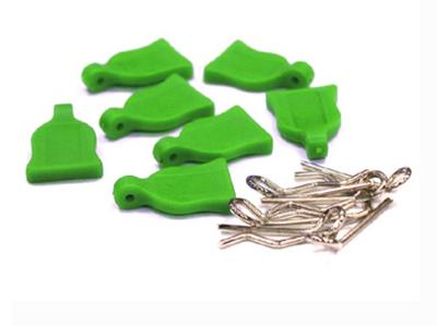 Integy Small Body Clip w/ Pull (6), Green: 1/10 INTC23523GREEN