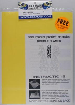 XXX Main Racing Double Flames Paint Mask XXXM025L