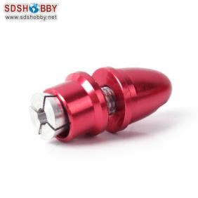 Aluminum Bullet Propeller Adaptor 3.0mm Red Color